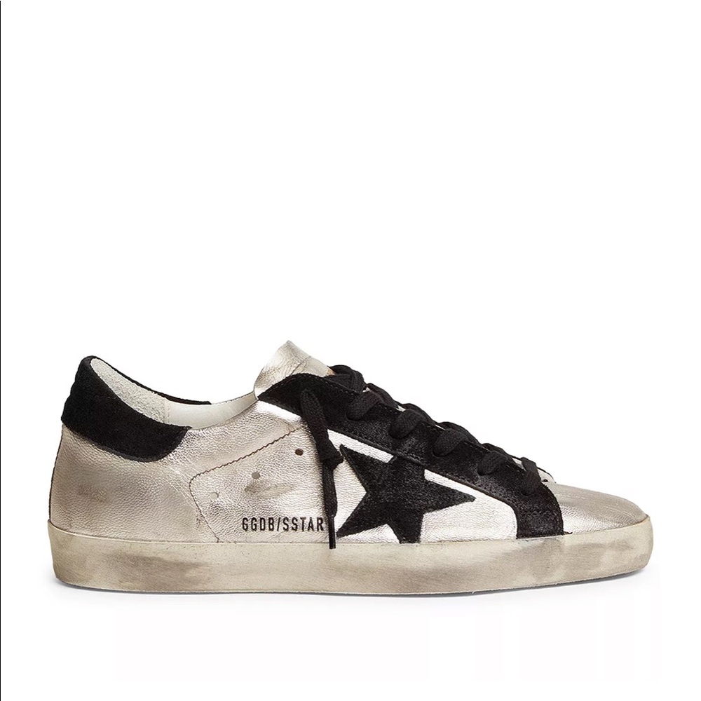 Golden Goose Women's Super Star Metallic Low Top Sneakers